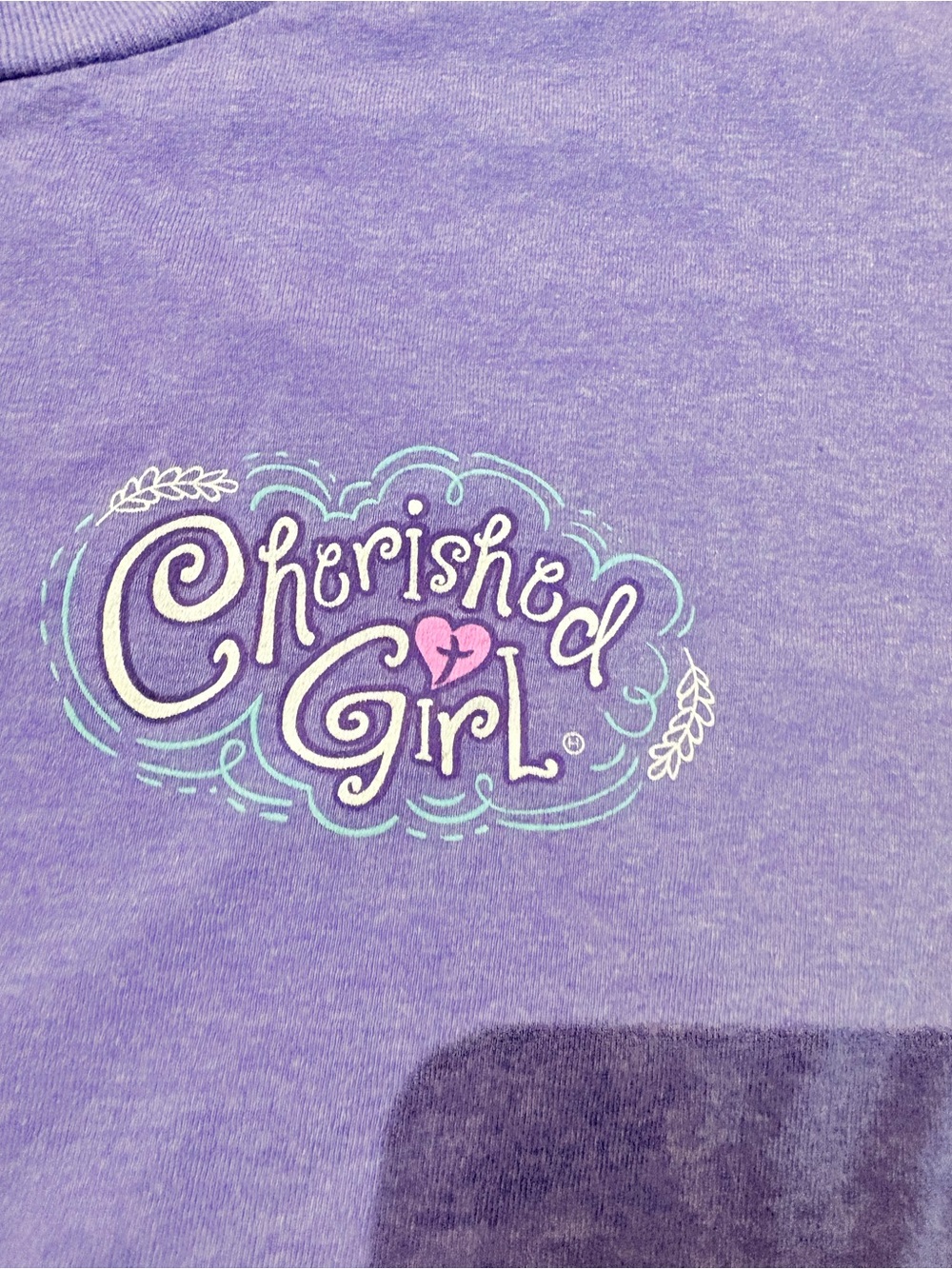 Cherished Girl Purple Short Sleeve Tee - Picture 2 of 4